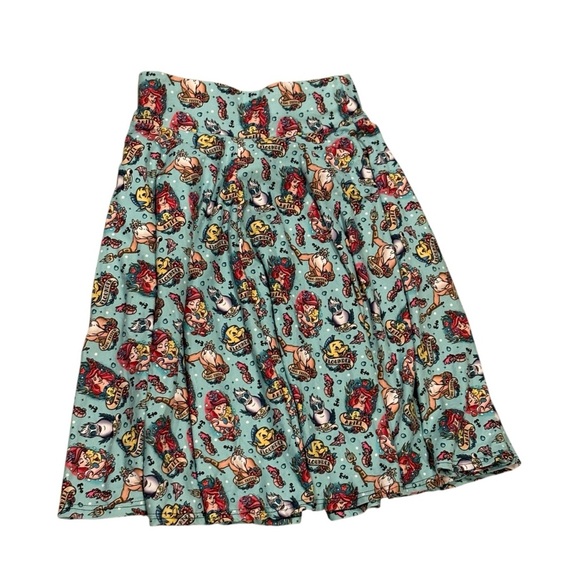 Disney Ariel Little Mermaid Handmade Skirt Flounder King Triton Size Medium - Picture 2 of 6